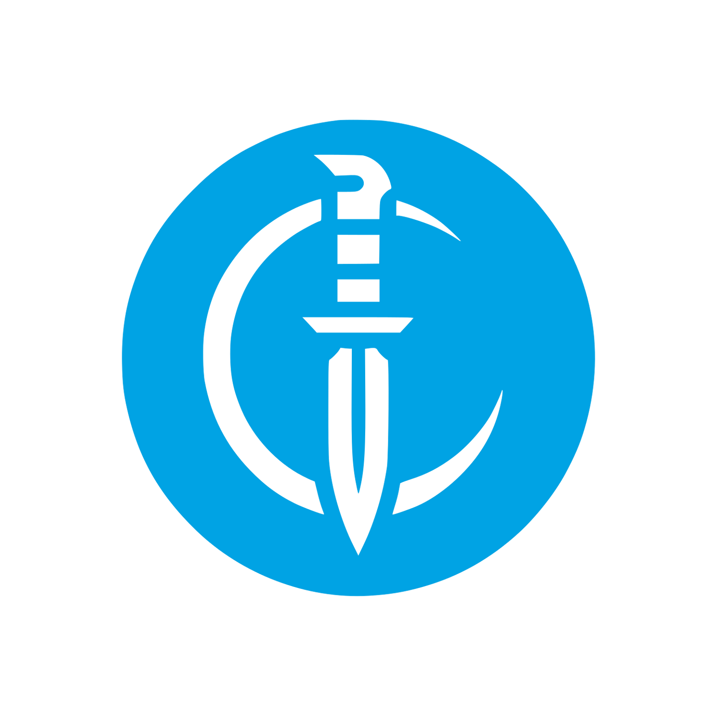 Sword Crescent Logo #00a3e4