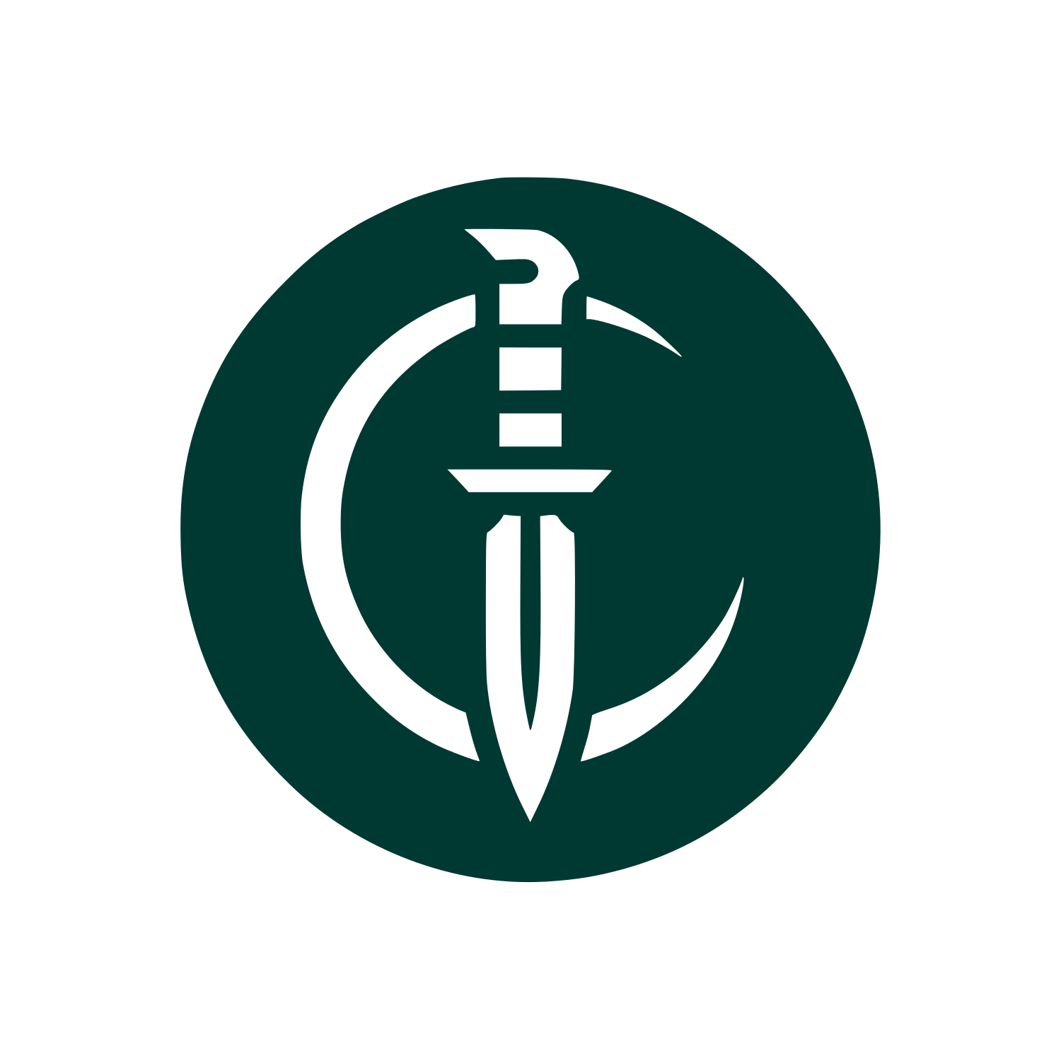 Sword Crescent Logo #003932