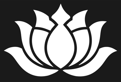 Bold Lotus Silhouette Emblem #1a1a1a/#ffffff