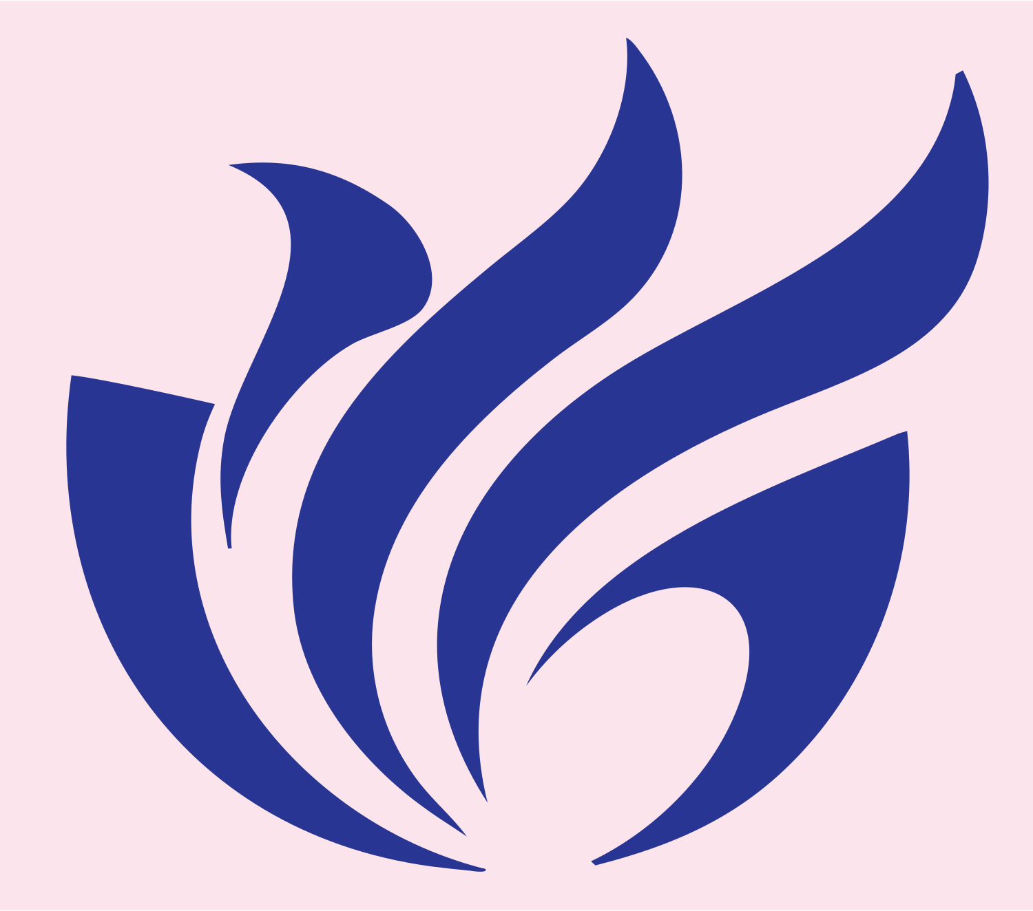Bold Flame Lotus Mark #fce4ec/#283593