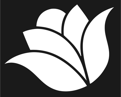 Solid Lotus Bud Icon #1a1a1a/#ffffff