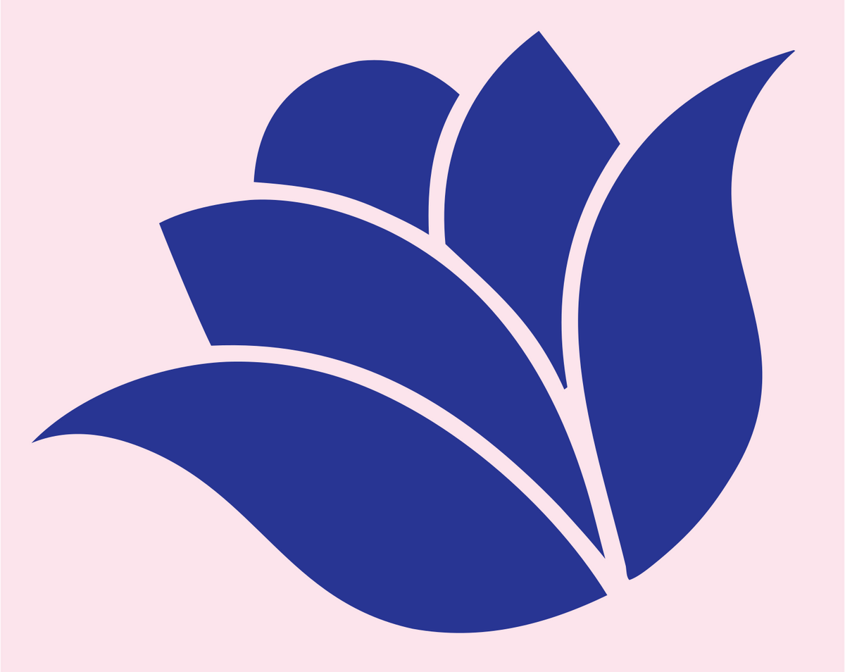 Solid Lotus Bud Icon #fce4ec/#283593