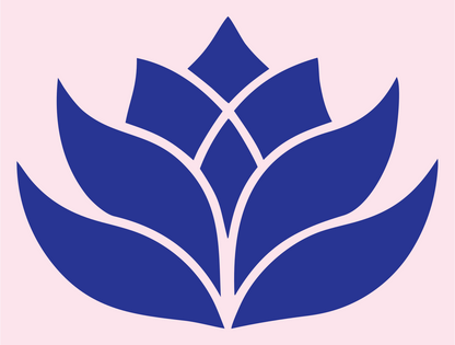 Solid Lotus Blossom Mark #fce4ec/#283593