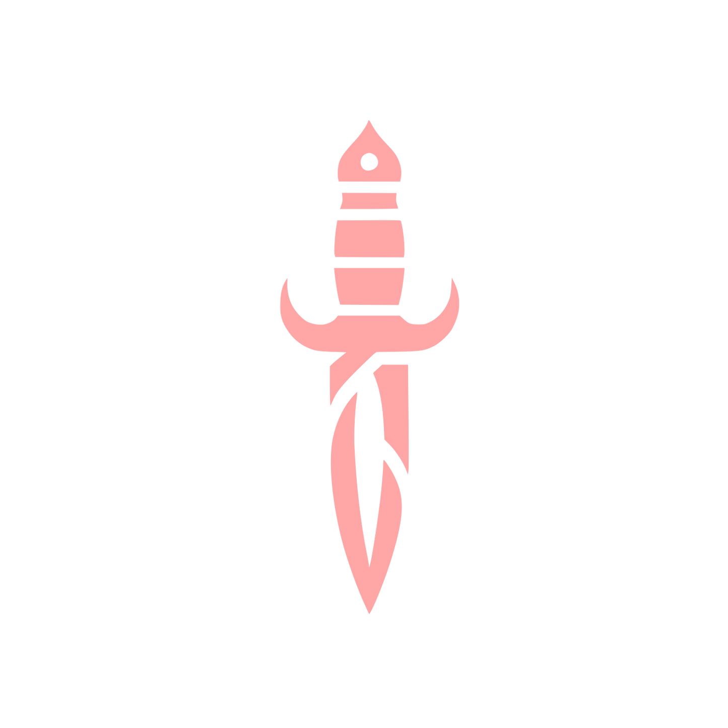 Bold Dagger Logo #ffa6a6