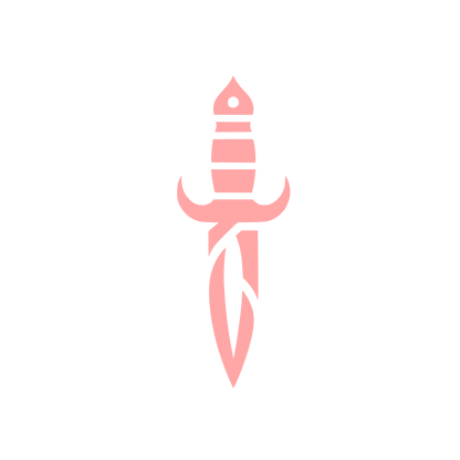 Bold Dagger Logo #ffa6a6
