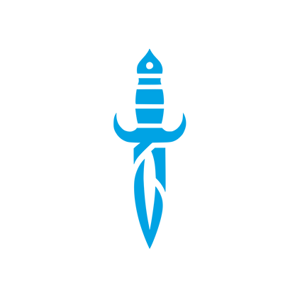 Bold Dagger Logo #00a3e4