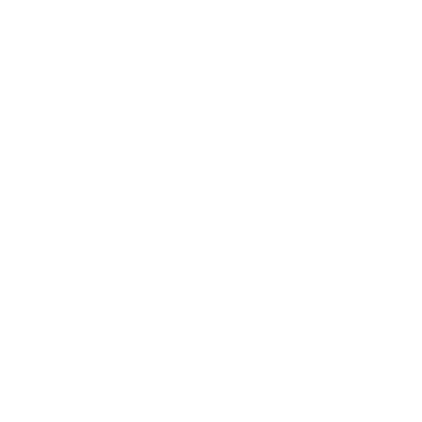 Bold Dagger Logo #ffffff