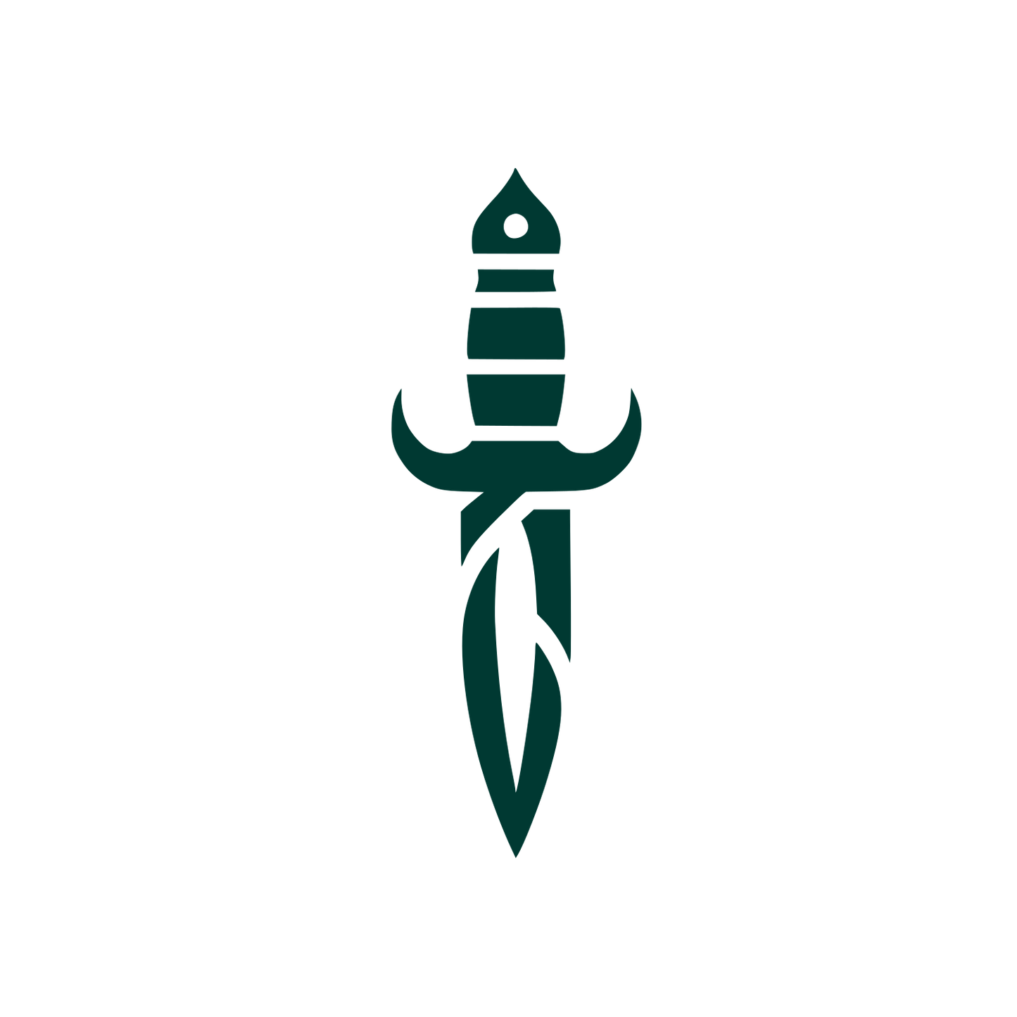 Bold Dagger Logo #003932