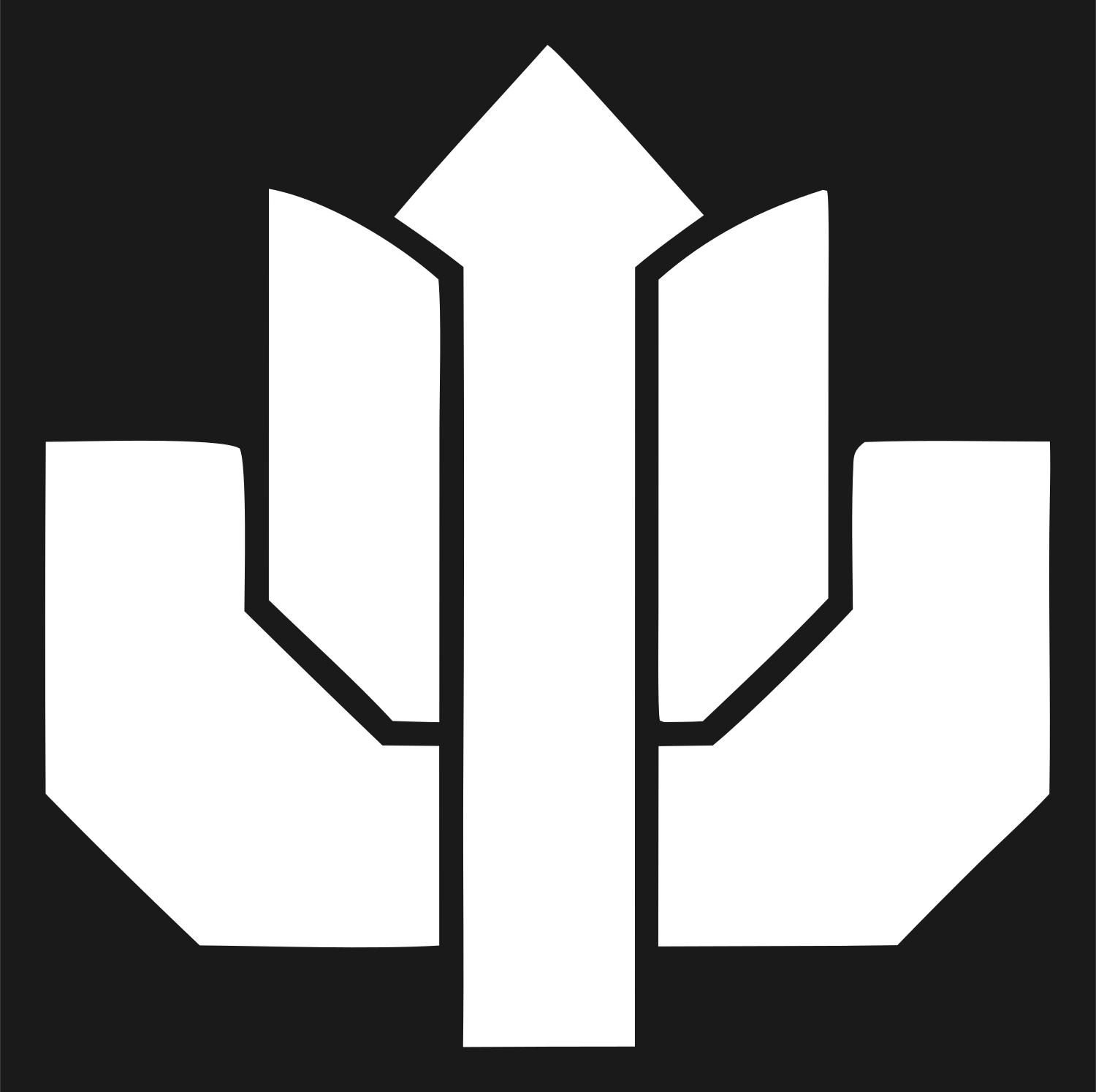 Heavy Lotus Crystal Emblem #1a1a1a/#ffffff