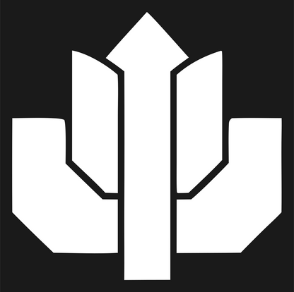 Heavy Lotus Crystal Emblem #1a1a1a/#ffffff