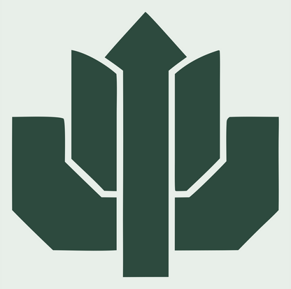 Heavy Lotus Crystal Emblem #e8efe9/#2d4a3e