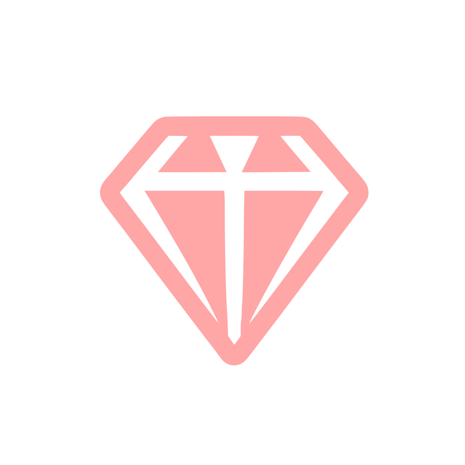 Diamond Shape Logo #ffa6a6