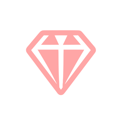 Diamond Shape Logo #ffa6a6