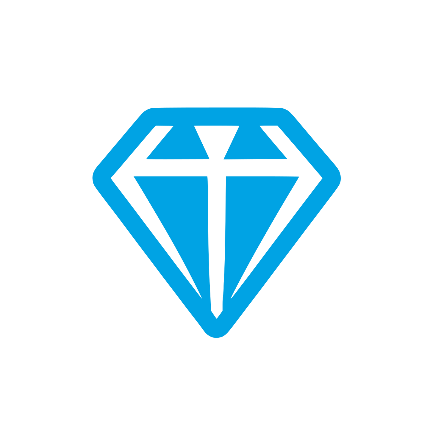 Diamond Shape Logo #00a3e4