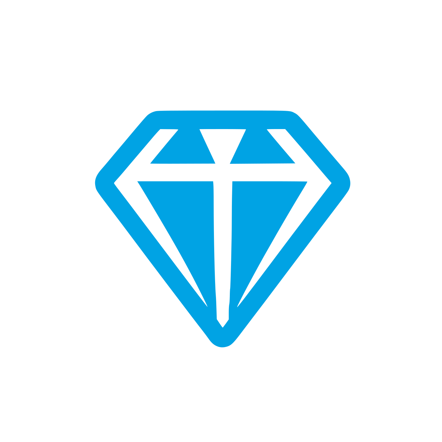Diamond Shape Logo #00a3e4
