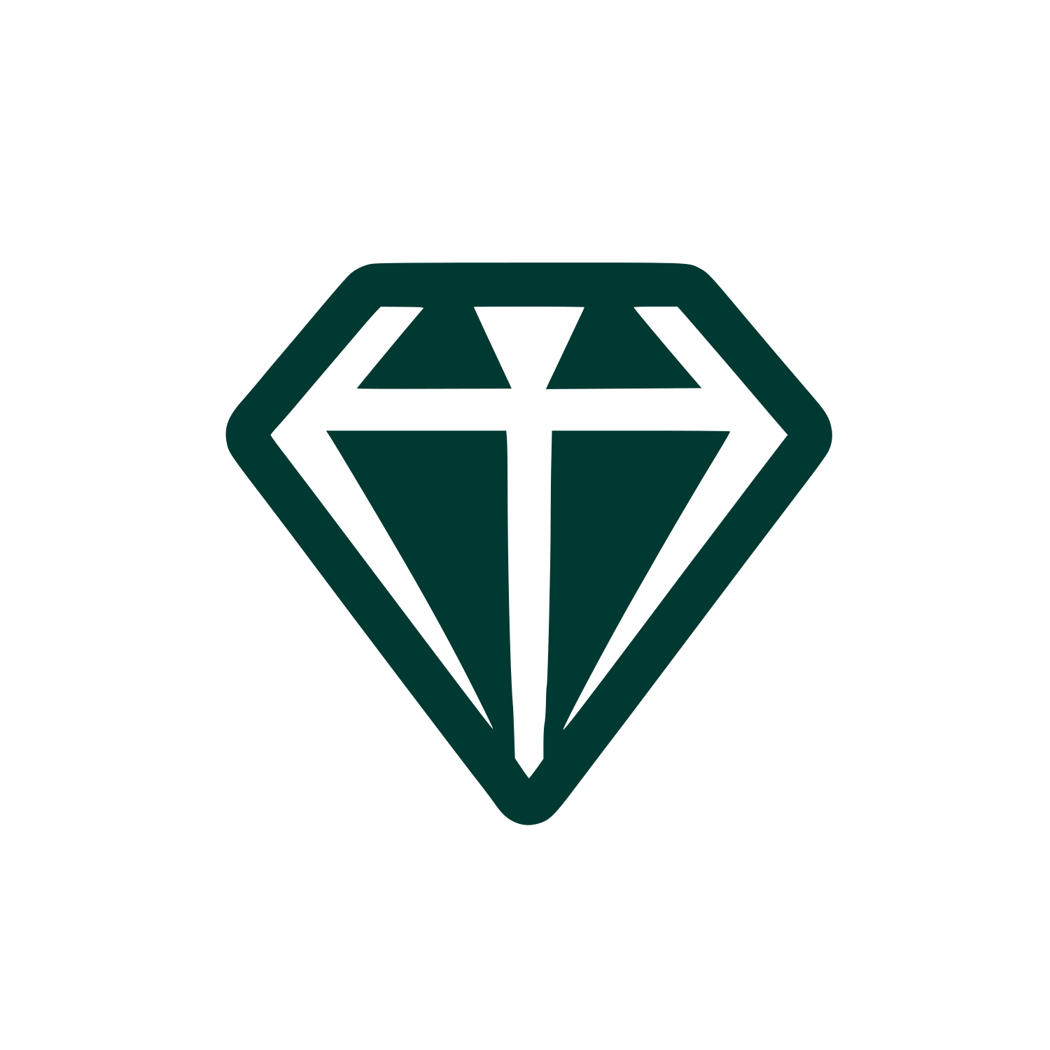 Diamond Shape Logo #003932