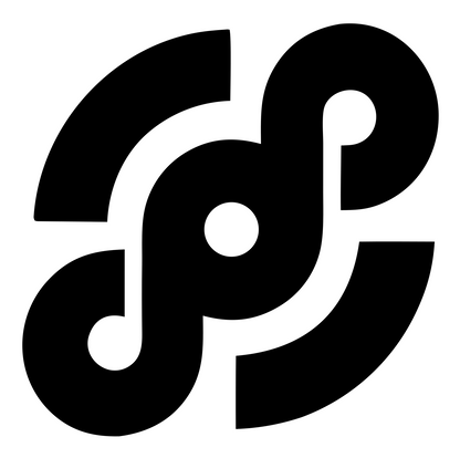 Interlocking Stethoscope Spiral Mark #ffffff/#000000