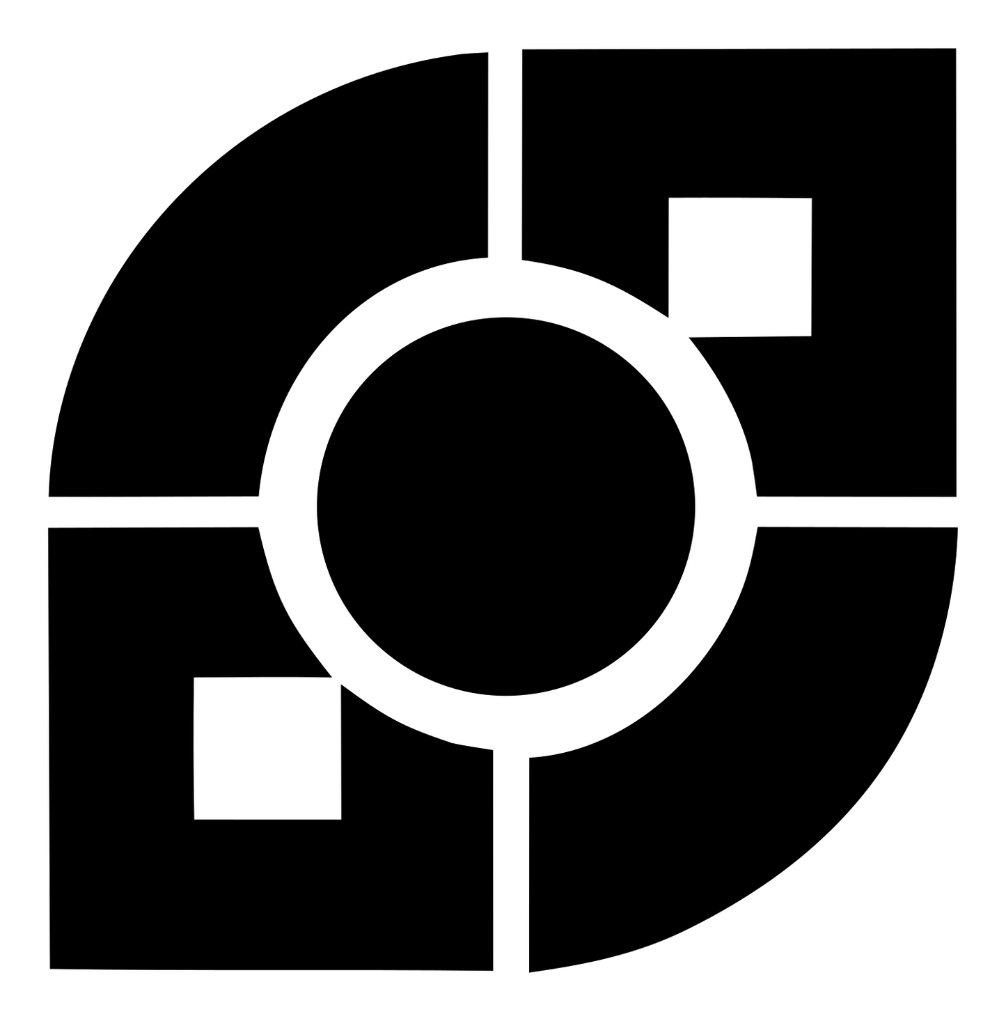 Crosshair Circle Target Mark #ffffff/#000000
