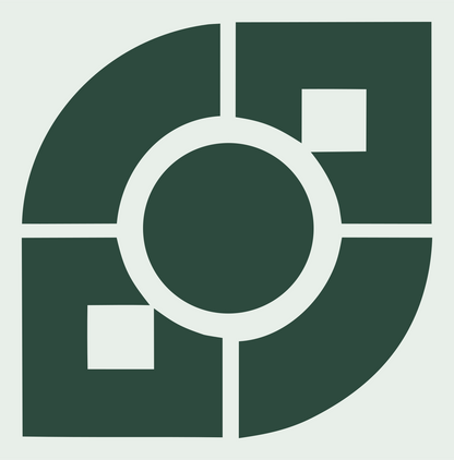 Crosshair Circle Target Mark #e8efe9/#2d4a3e