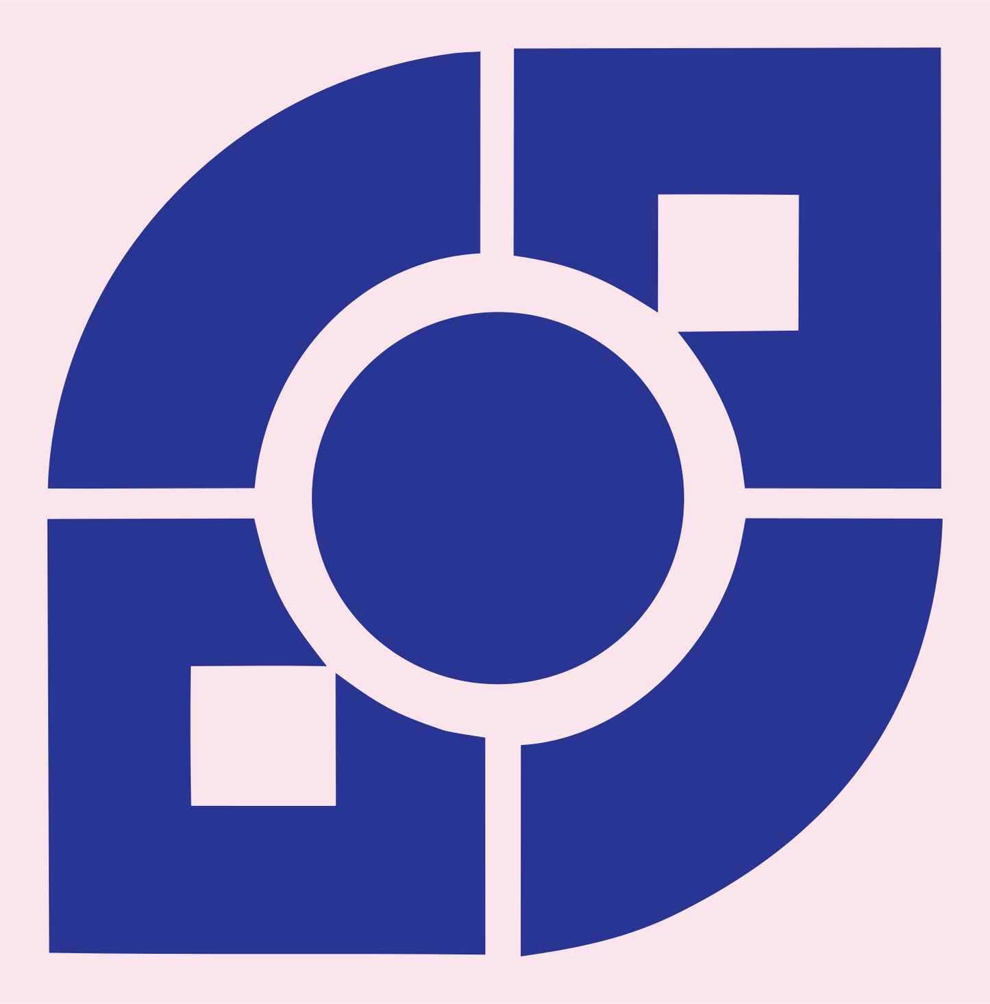 Crosshair Circle Target Mark #fce4ec/#283593