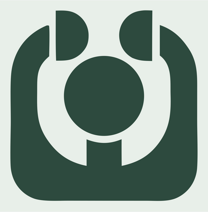Bold Stethoscope Rounded Badge #e8efe9/#2d4a3e