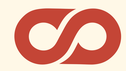 Infinity Loop Stethoscope Mark #fff8e7/#c44536