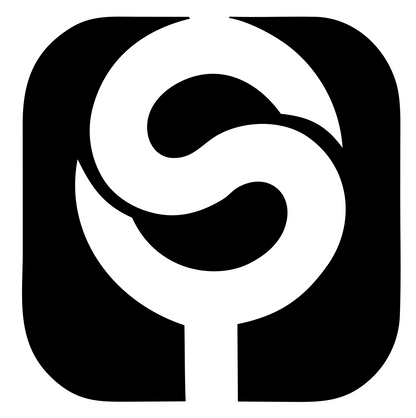 Negative Space Stethoscope App Icon #ffffff/#000000