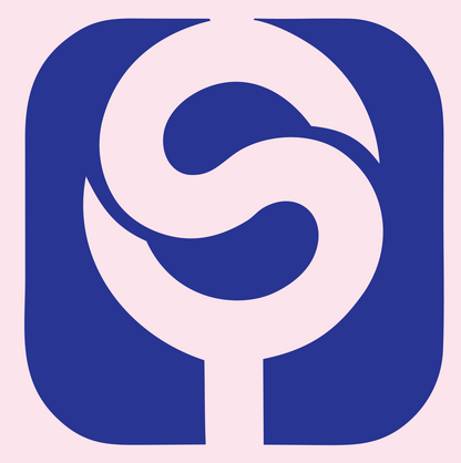 Negative Space Stethoscope App Icon #fce4ec/#283593
