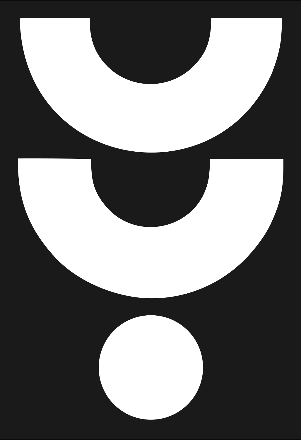 Bold Stethoscope Question Mark #1a1a1a/#ffffff