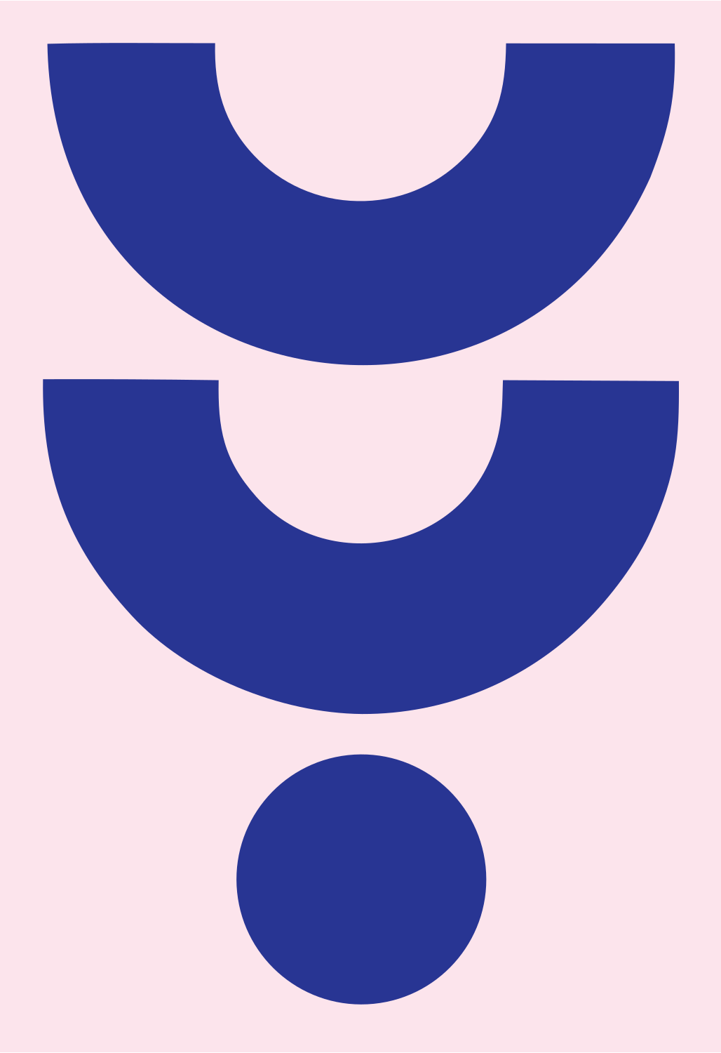 Bold Stethoscope Question Mark #fce4ec/#283593