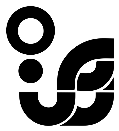 Chunky Stethoscope Figure Mark #ffffff/#000000