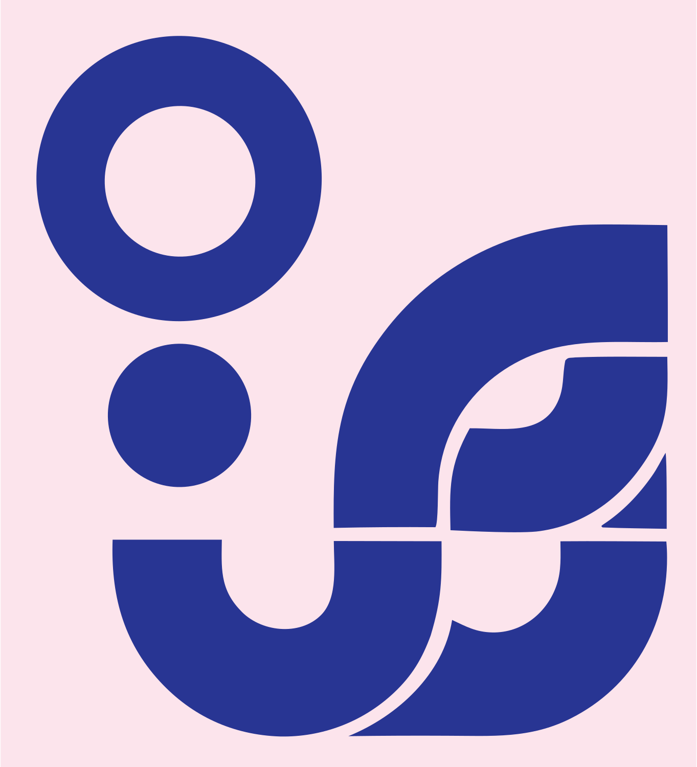 Chunky Stethoscope Figure Mark #fce4ec/#283593