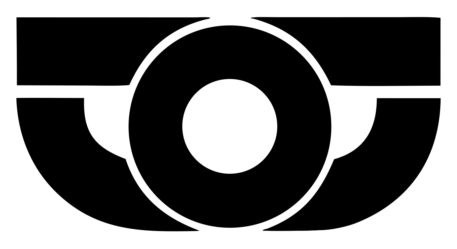Bold Stethoscope Eye Mark #ffffff/#000000