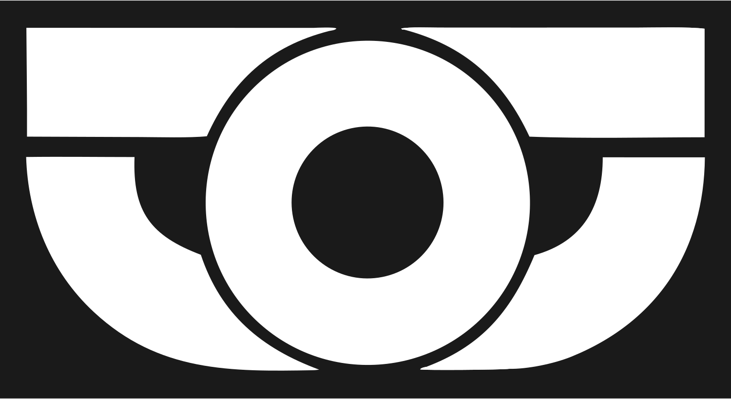 Bold Stethoscope Eye Mark #1a1a1a/#ffffff