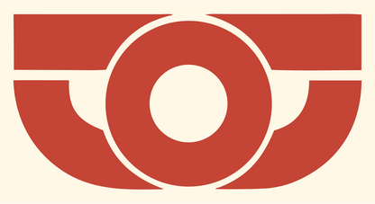 Bold Stethoscope Eye Mark #fff8e7/#c44536