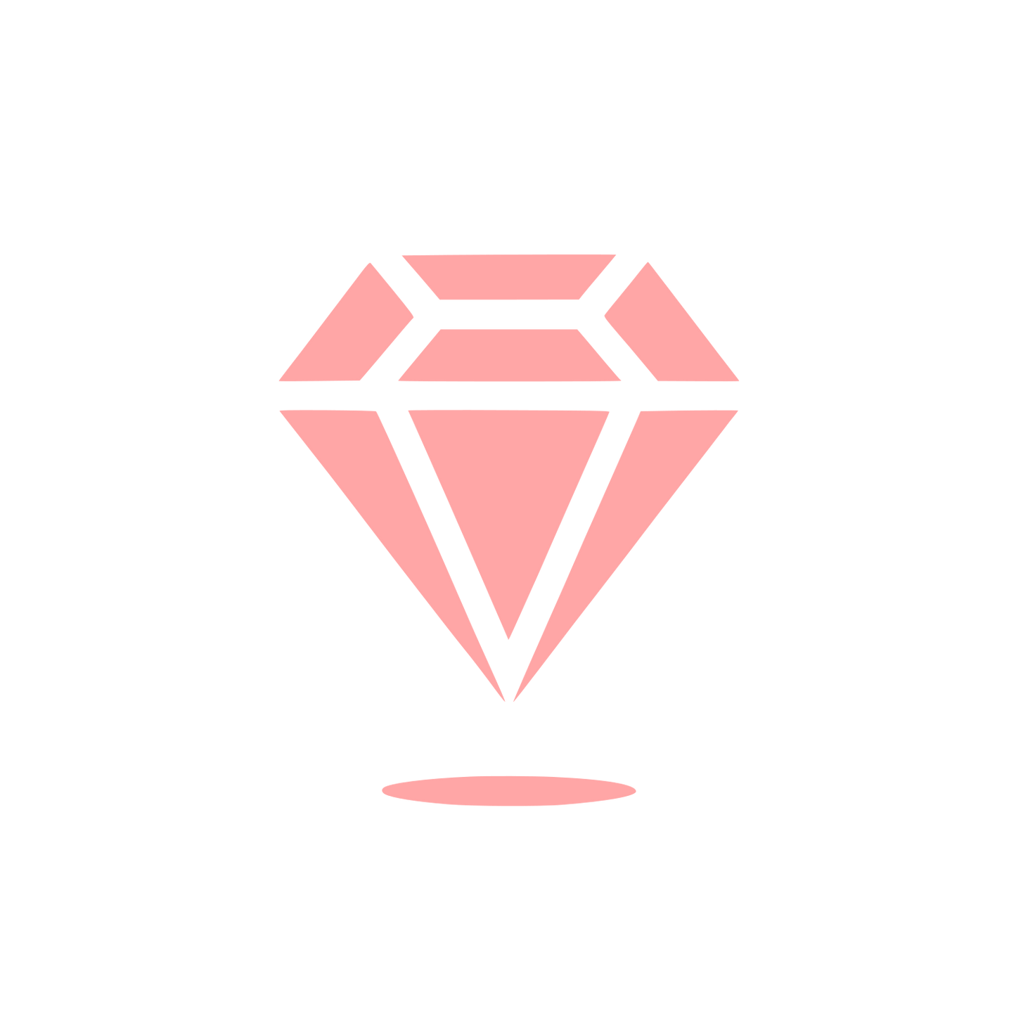 Sleek Diamond Logo #ffa6a6