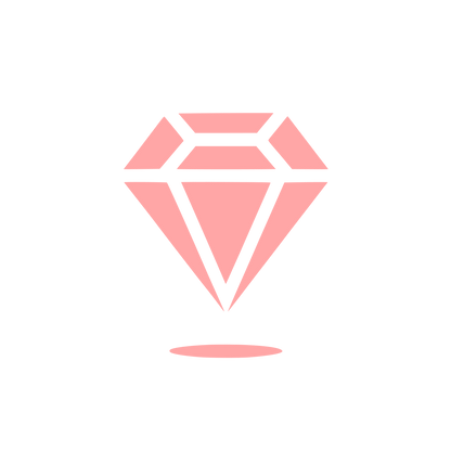 Sleek Diamond Logo #ffa6a6