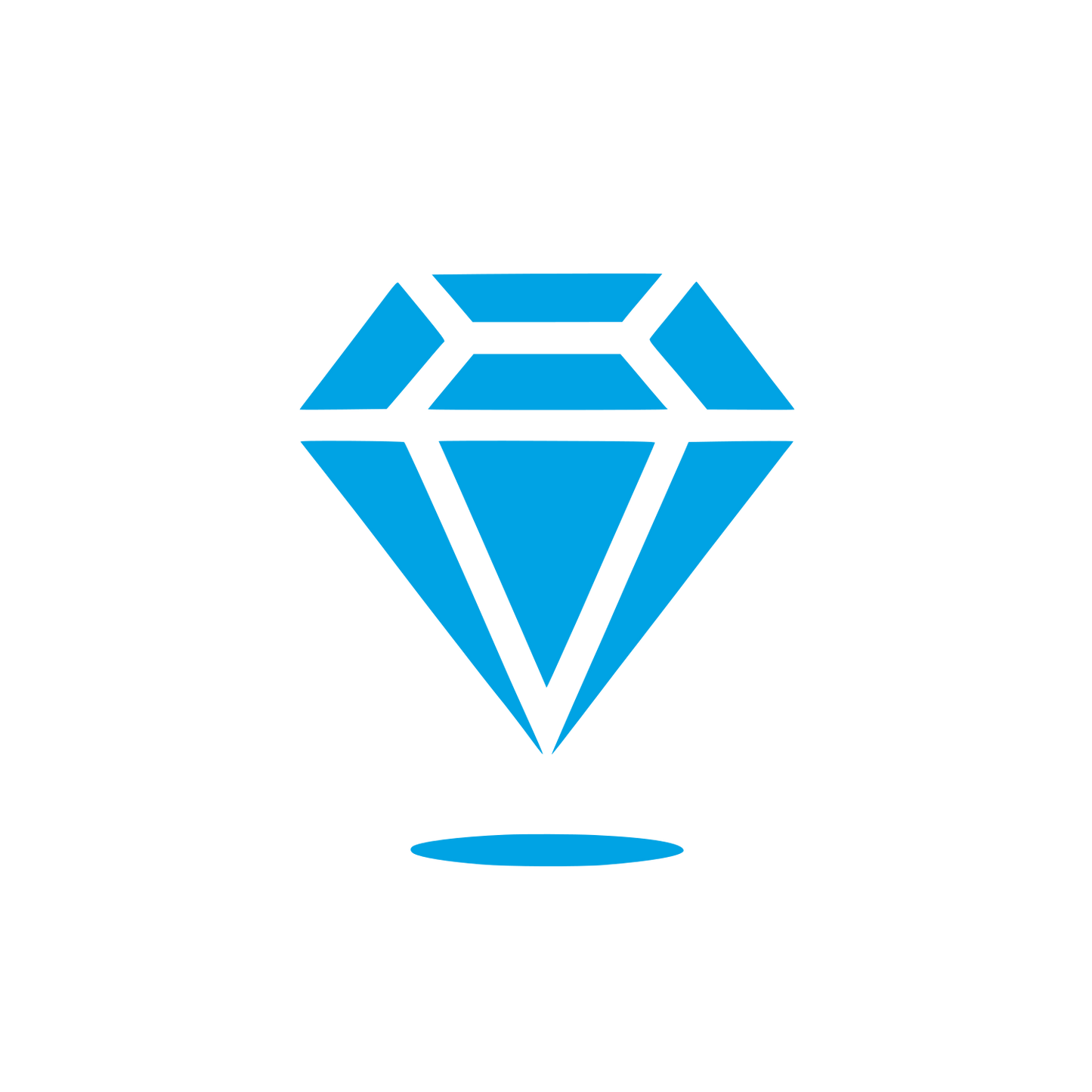 Sleek Diamond Logo #00a3e4