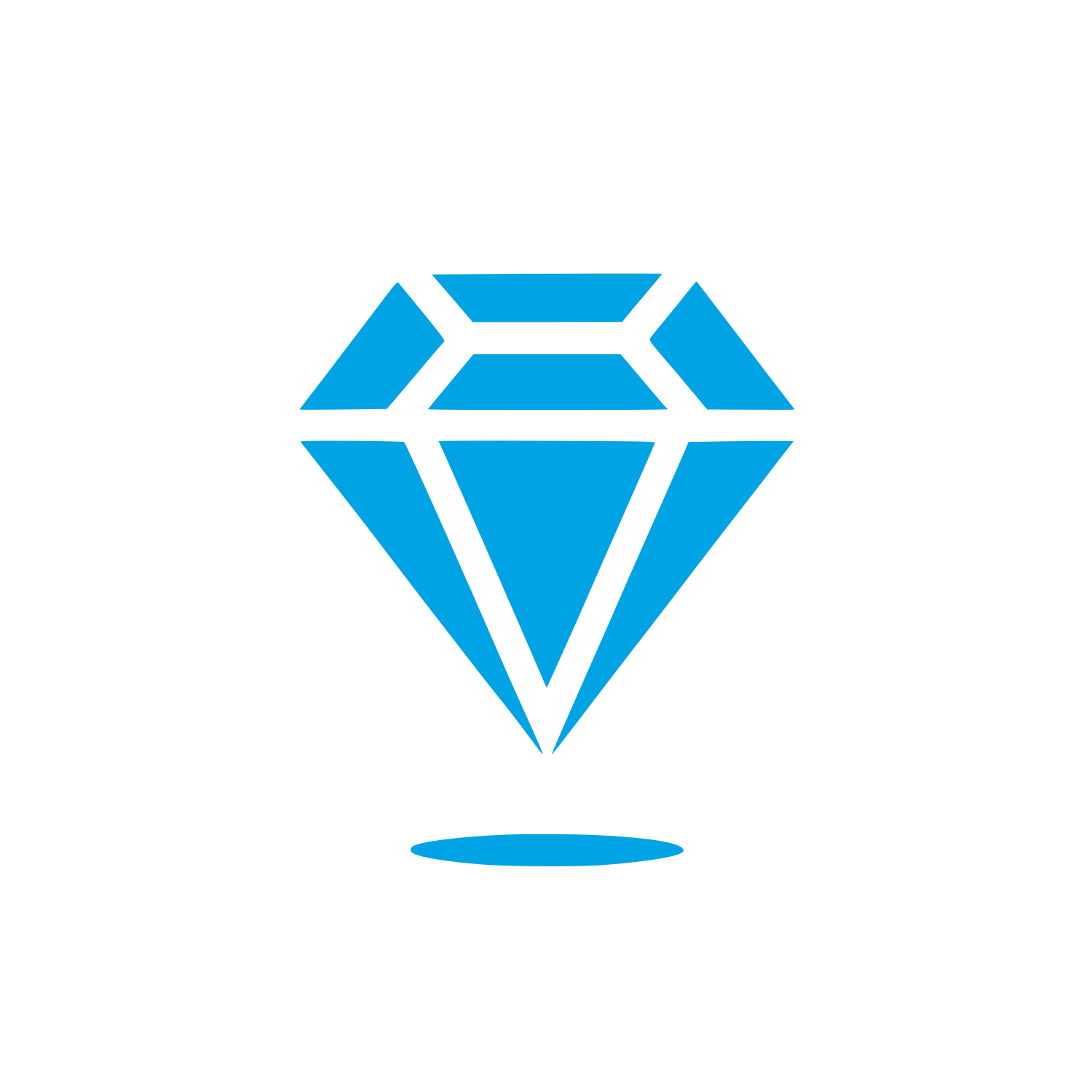 Sleek Diamond Logo #00a3e4