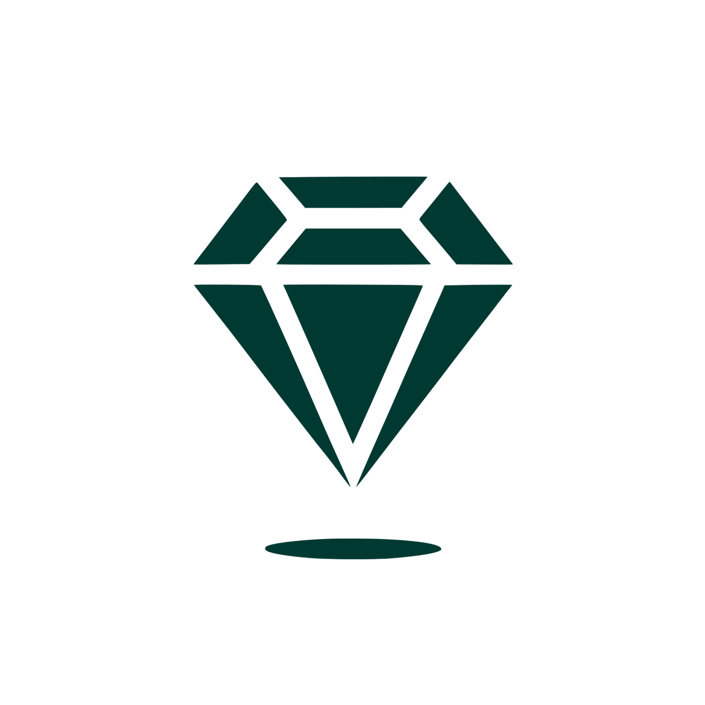 Sleek Diamond Logo #003932