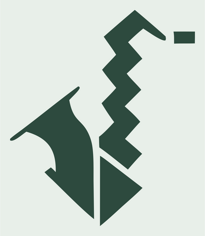 Bold Saxophone Split Mark #e8efe9/#2d4a3e