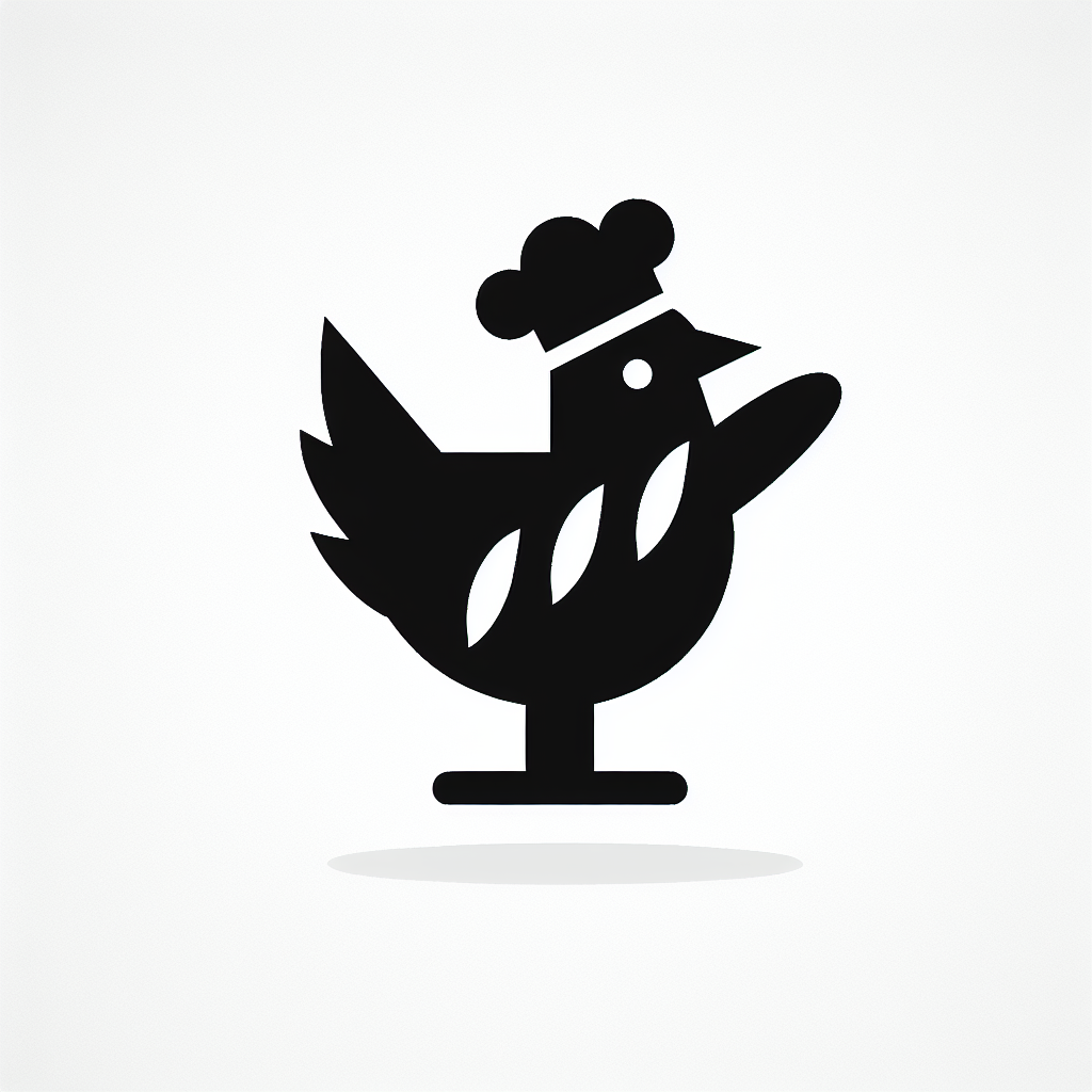 Chef Hat Bird Logo