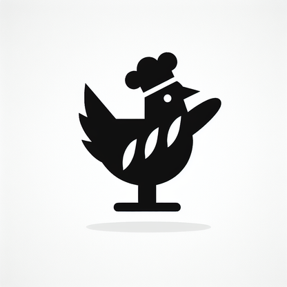 Chef Hat Bird Logo
