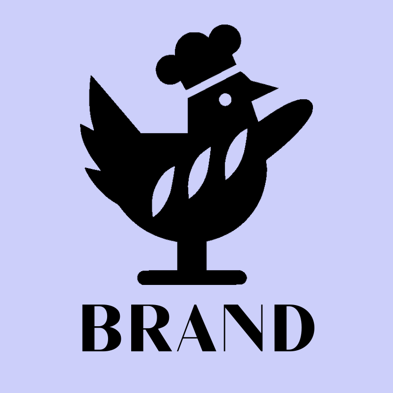 Chef Bird Silhouette Logo preview