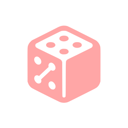 Dice Cube Logo #ffa6a6