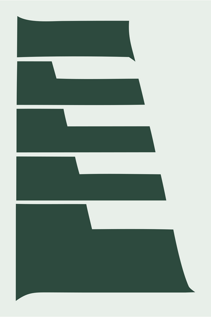 Bold Piano Keys Mark #e8efe9/#2d4a3e