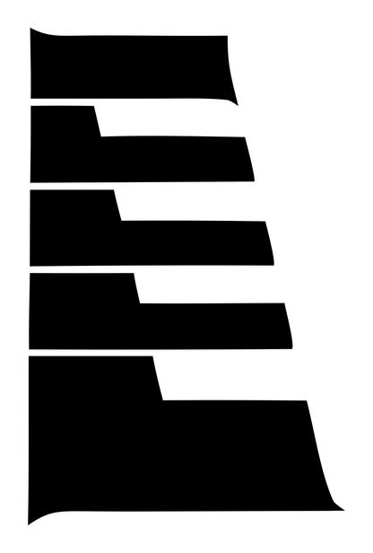 Bold Piano Keys Crest #ffffff/#000000