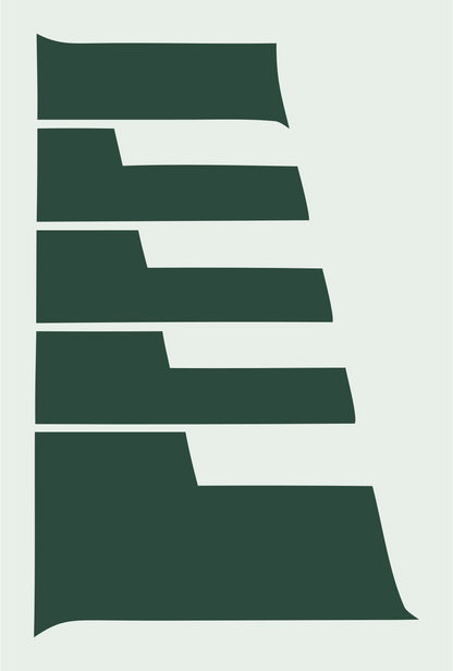 Bold Piano Keys Crest #e8efe9/#2d4a3e