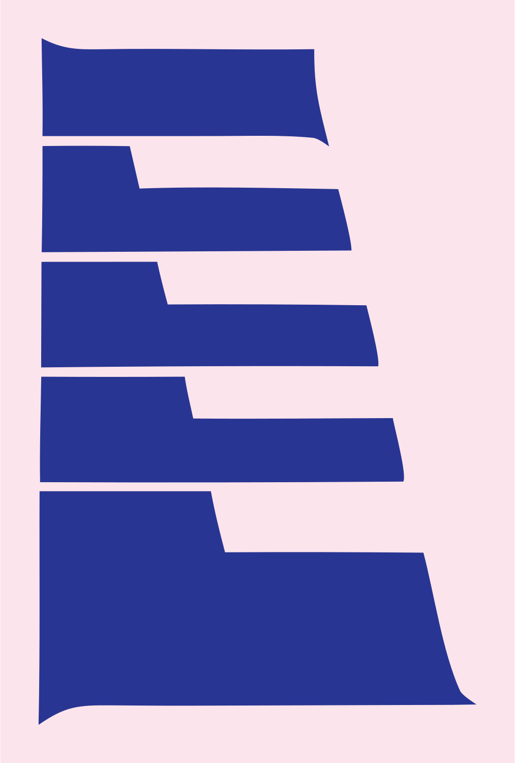 Bold Piano Keys Crest #fce4ec/#283593