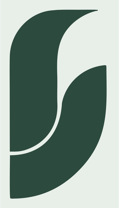 Bold S-Curve Piano Mark #e8efe9/#2d4a3e